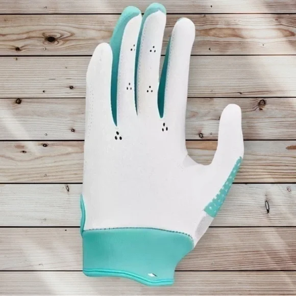 NWT Nike Youth Hyperdiamond 2.0 Batting Glove White Aqua Size Large NEW - Picture 10 of 14